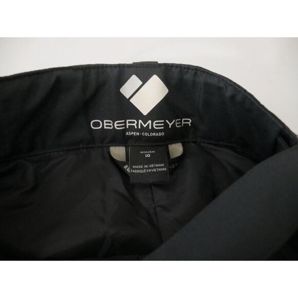 Obermeyer Women’s Malta Bib Overalls Black Waterproof Insulated Snow Ski Size 10 - Picture 9 of 10